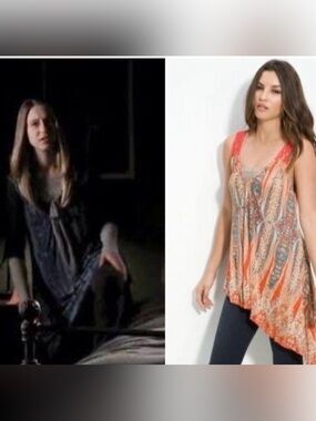 ASO Violet Harmon Alternative Color Free People Orange Macrame Flowy Top